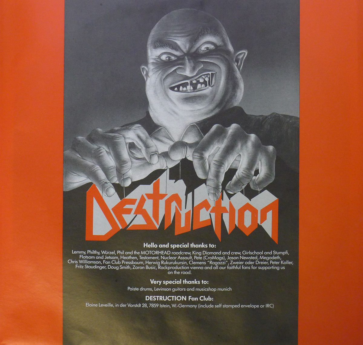 High Resolution Photo #5 DESTRUCTION Live Without Sense 